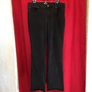 St John's Bay 12L Straight Leg Black Jeans